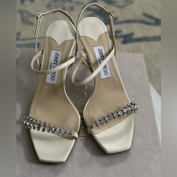 Jimmy Choo Meira Crystal-Embellished Sandal - Picture 7 of 7